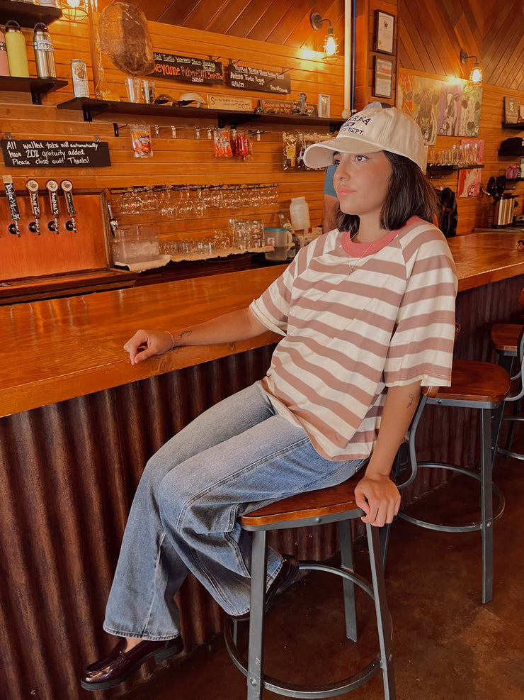 Boxy Striped Top