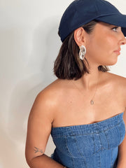Denim Bustier Top